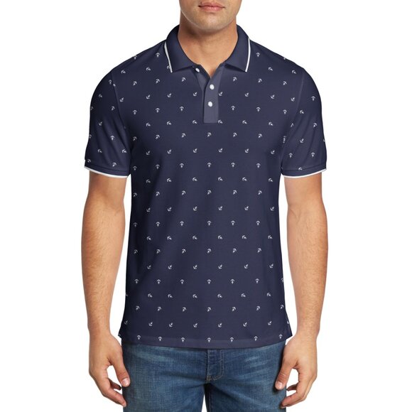 3-Pack Mens Classic Collared Polka Dot Cotton Athletic Summer Short Sleeve Shirt - Picture 5 of 16